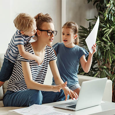 Working from Home is a Mixed Bag for Parents